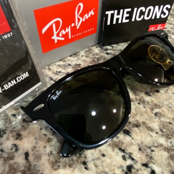 Ray Ban 2140 Wayfarer 901 Black 54mm - Picture 11 of 11